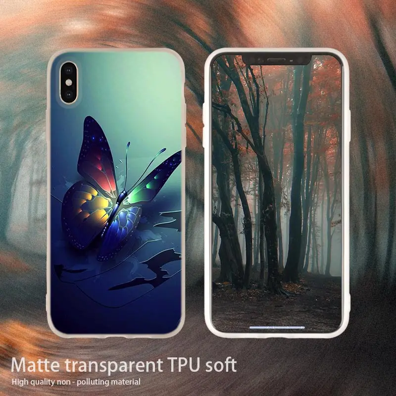 5 soft case Мягкий чехол для телефона с танцующей бабочкой для iPhone 11 Pro 4 5 5S SE 6 6s 7 8 Plus x XR XS Max Telefoonhoesjes Etui Funda чехол s - Цвет: 5 soft case