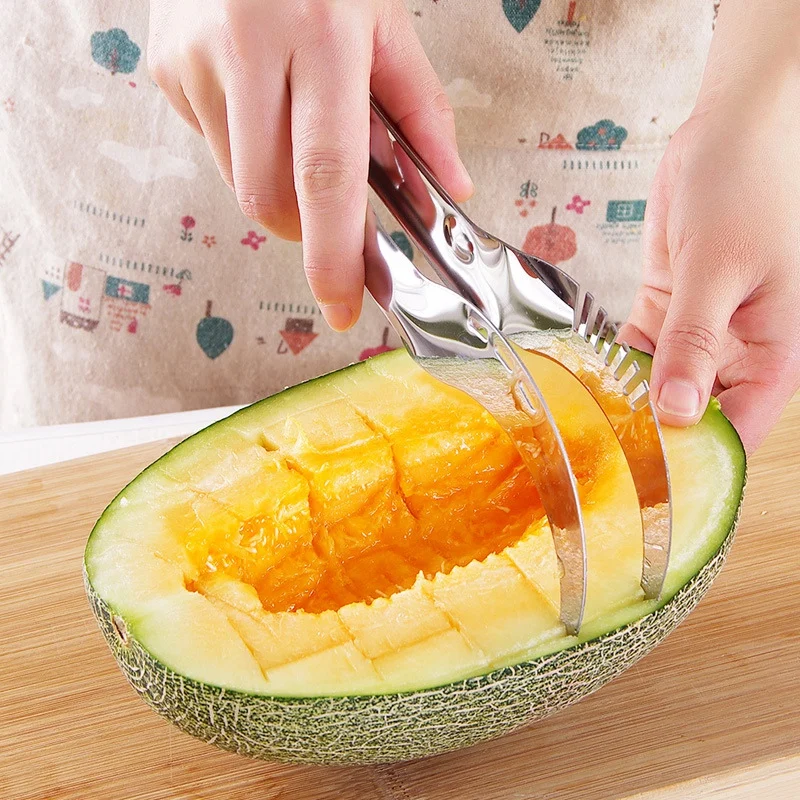 Нож для нарезки дыни из нержавеющей стали Tong инструменты фруктов и овощей