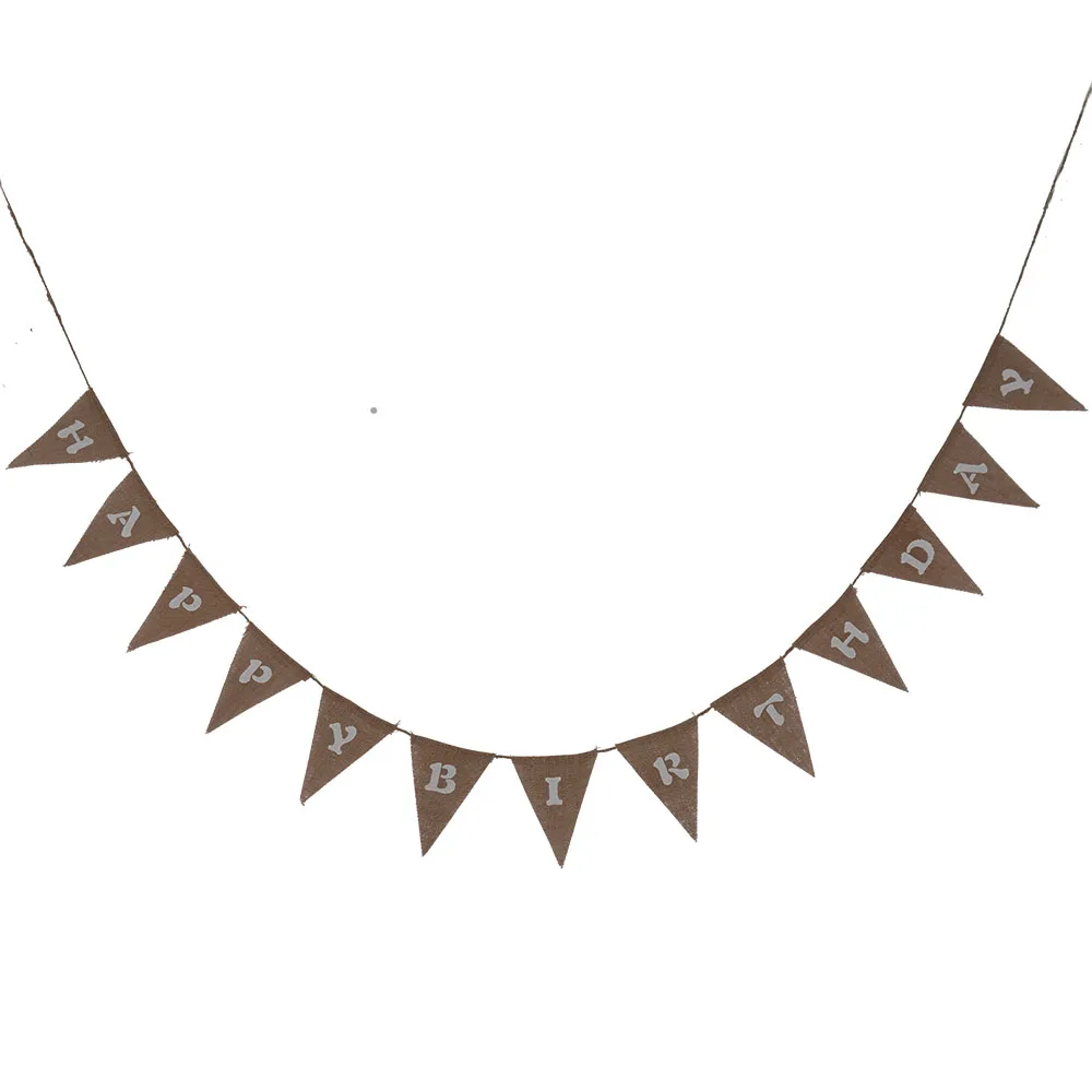 13 шт./компл. Белые и розовые счастливые Баннеры для дня рождения золотые письма