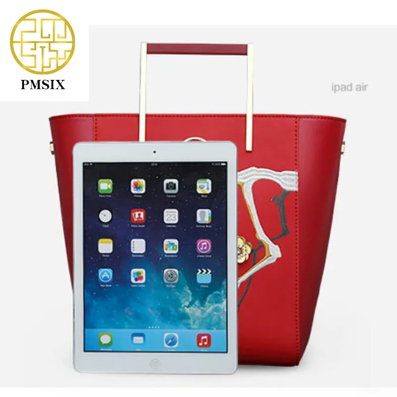 Pmsix Высококачественная кожаная женская сумка с тиснением Брендовая