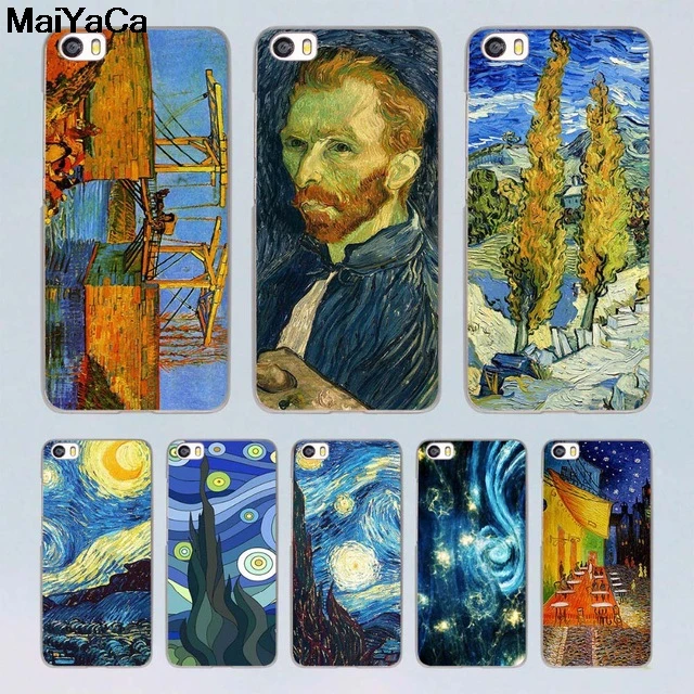 MaiYaCa Vincent Van Gogh для iPhone 4S SE 5C 5S 5 6 6S 7 8 Plus X XR XS MAX чехлы телефонов прозрачные мягкие из