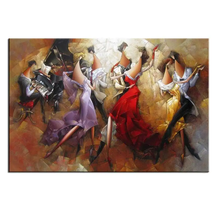 dance Painting 3 Diy живопись по номерам, картины по номерам, Настенная картина, поезд Цифровая живопись маслом - Цвет: dance Painting 3
