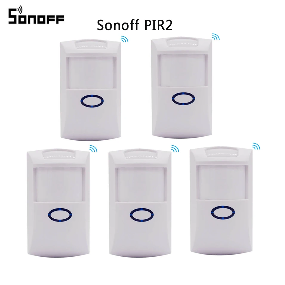 

5pcs Smart Home Alarm Security Sonoff PIR2 433Mhz RF PIR Motion Sensor Wireless Automation System work with sonoff rf bridge