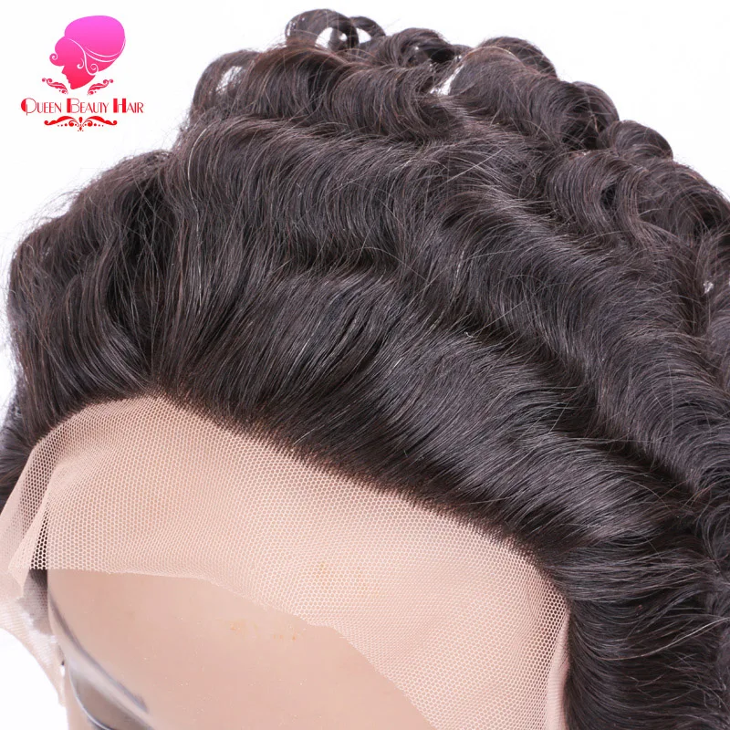 QUEEN BEAUTY 130% плотность от уха до кружевное фронтальное Закрытие глубокая волна
