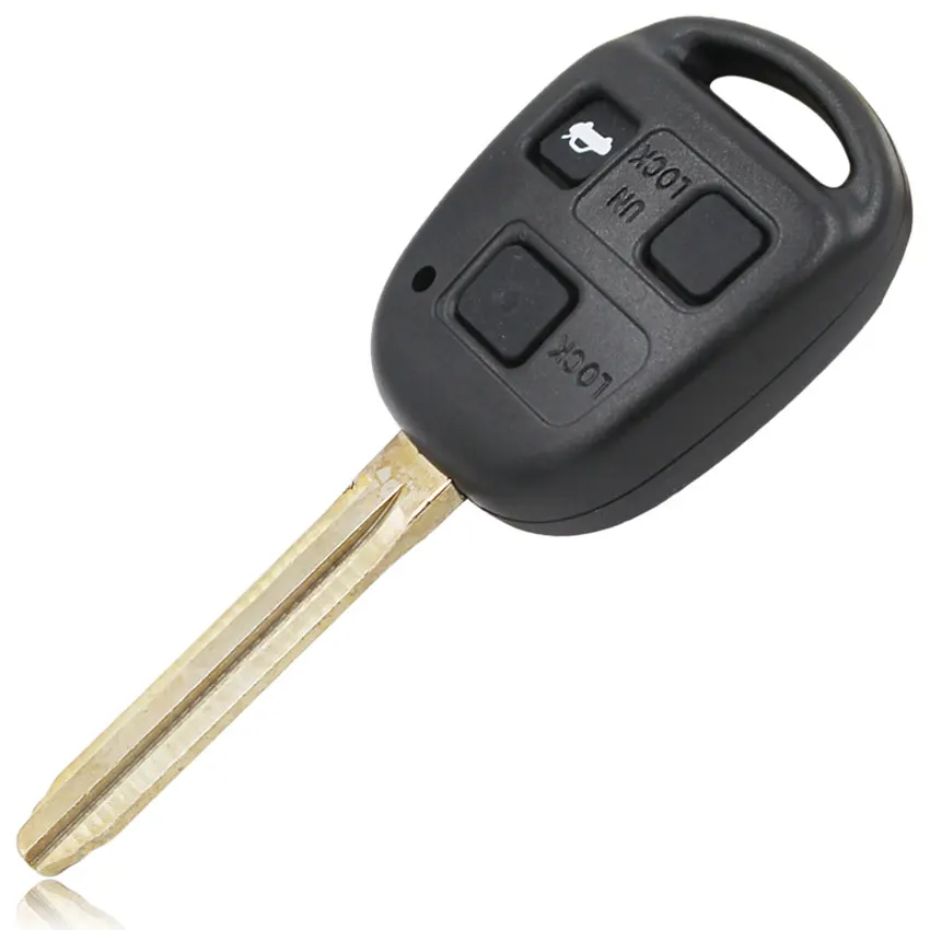 Remote Key Case Fob for TOYOTA Prado Tarago Camry Corolla 3 BUTTON key shell With Pad | Автомобили и мотоциклы