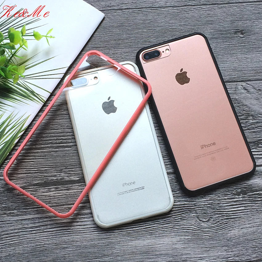Для iPhone8 Жесткий PC+ мягкий TPU чехол для iPhone 7 8 6s Plus X XS 11Pro чехол для MAX XR чехол s телефон оболочка Мода красочная рамка Прозрачный
