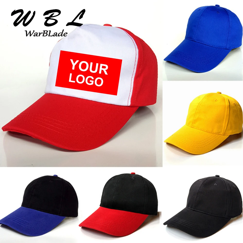 Custom Baseball Cap Print Logo Text Photo Embroidery Gorra Casual Solid Hats Pure Color Black Cap Snapback Caps For Men Women