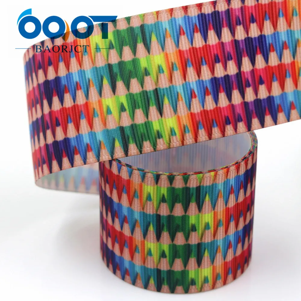 OOOT BAORJCT I-19423-1054, 1-1/", 10 ярдов мультфильм Термотрансферная печатная корсажная лента, Бант колпачок DIY аксессуары украшения