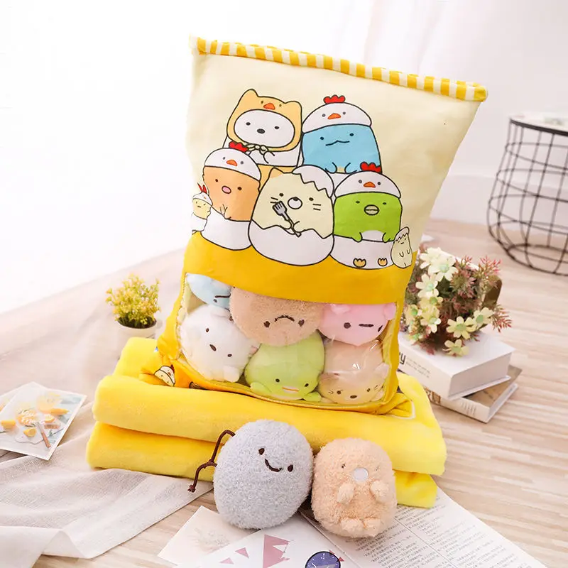 Фиолетовый Сумка из мелодии Единорог Pom Sumikko Gurashi плюшевая аниме фигурка кукла креативная Подушка подарок на день Святого Валентина подарок - Цвет: Фиолетовый