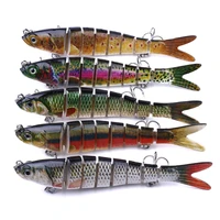 1pc fishing lures sinking wobblers fishing lures multi jointed swimbait hard bait fishing tackle for bass isca crankbait