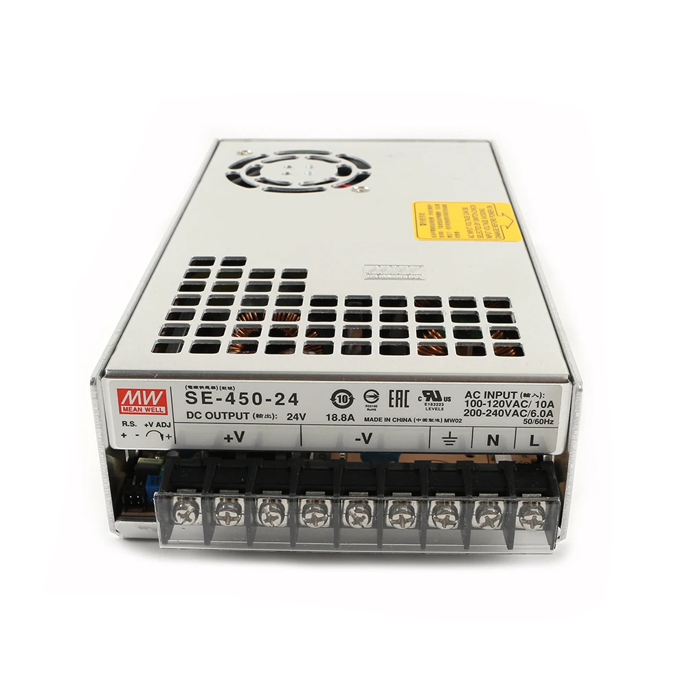 Высокое качество BLV MGN Cube 3d принтер блок питания Geniune Meanwell PSU SE-450-24 24 В 18.8A 450 Вт для BLV MGN Cube 3d принтер запчасти