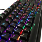 104 ключа, русская полупрозрачная клавиатура с подсветкой для вишневого выключателя MX