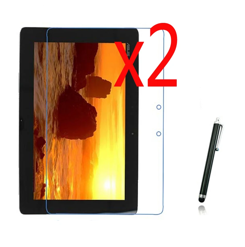 3в1 2x ЖК прозрачная защитная пленка для экрана + 1x Стилус Asus Eee Pad Transformer Prime TF201 TF201T 10