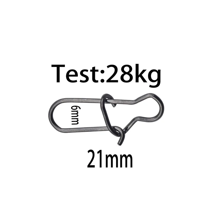 21MM 100 шт./лот, рыболовный соединитель из нержавеющей стали 1#2#, аксессуар для рыбалки, крепкое сопротивление, 18, 28 кг, 16, 21 мм, Рыболовный инструмент, оснастка, аксессуары - Цвет: 21MM