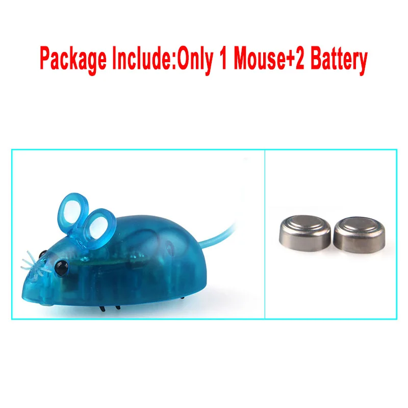 ONLY Bule Mouse 4 цвета робот мышь со светодио дный подсветкой Bionics игра развивающие интересы Новинка и кляп игрушки трек Raceway игрушки подарок для детей - Цвет: ONLY Bule Mouse