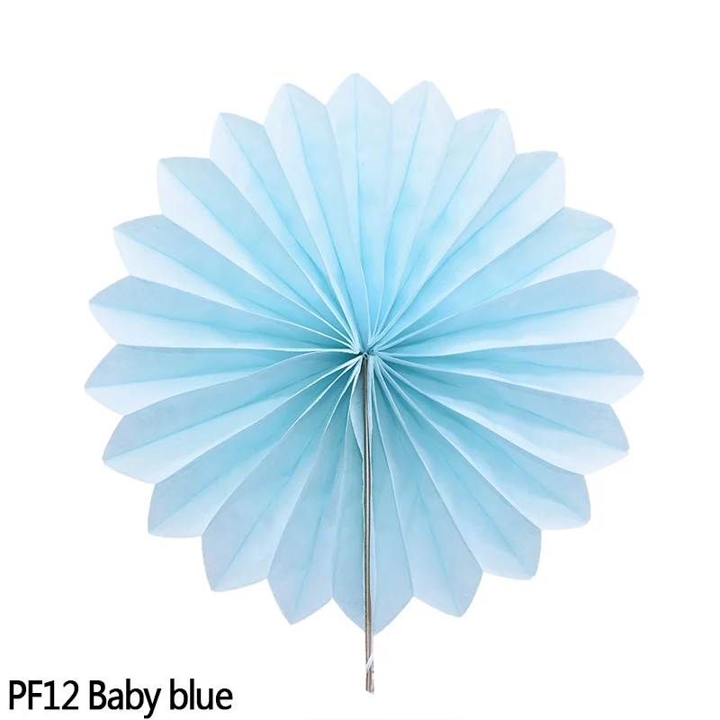 PF12 5 шт. 10-30 см папиросная бумага вырезные бумажные веера Pinwheels Висячие поделки для детского душа Свадебная вечеринка День рождения фестиваль Декор - Цвет: PF12