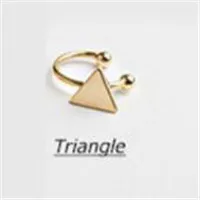 triangle gold Модные ювелирные изделия Olaru, Satr Moon Heart, кофта с треуголным вырезом, серьги-клипсы в виде листьев, новые женские серьги, модные серьги Brincos - Окраска металла: triangle gold