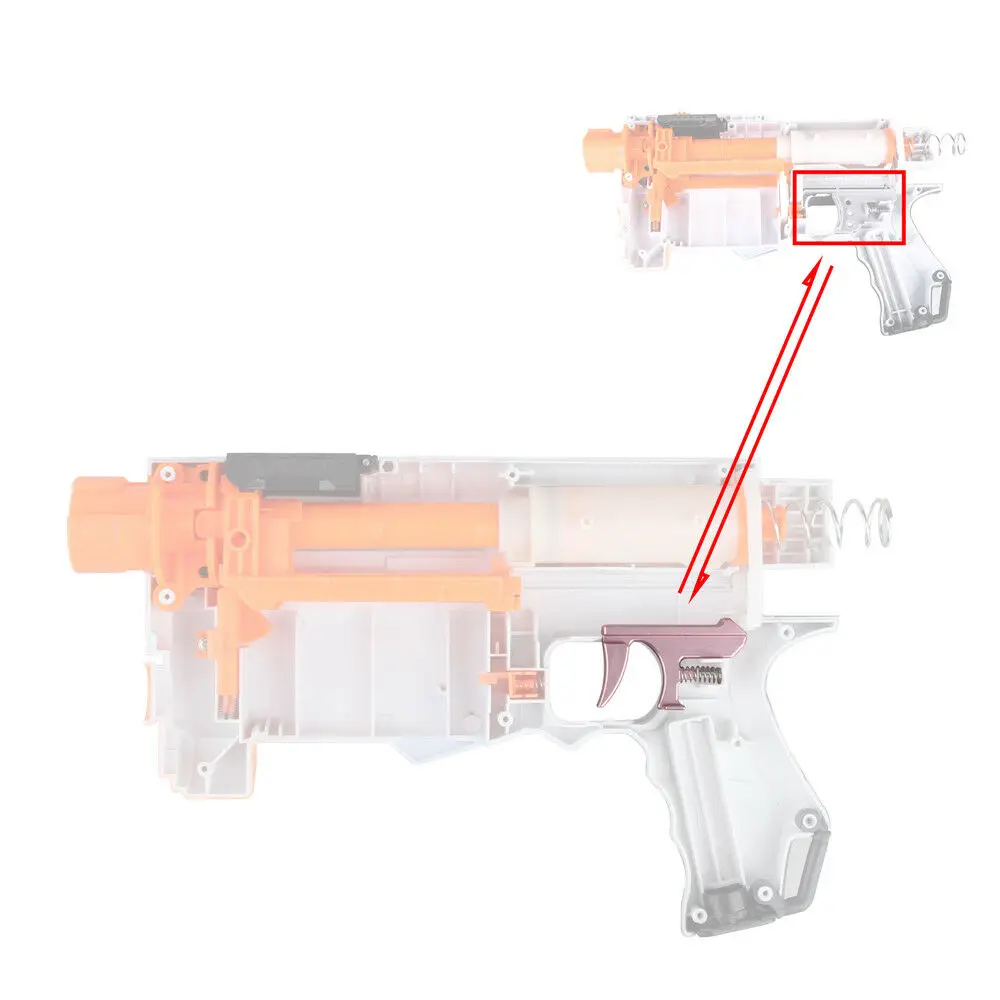 Рабочий мод из алюминиевого сплава пружинный комплект для Nerf N Strike Elite