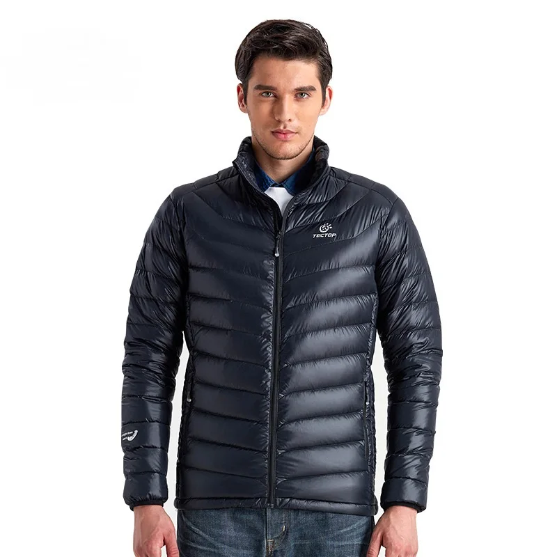 Tectop Autumn Winter Thick Warm Duck Down Jackets Men Lightweight Thermal Outdoor Hooded Coats Skiing Hiking S-XXXL |