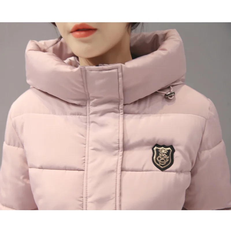 

Fashion Cotton Women's Winter Jacket Coat Autumn Padded Hooded Warm Down Parkas For mujer Winter Jacket Female Manteau Femme