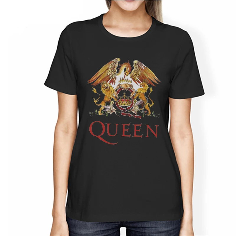 Модные мужские футболки с принтом рок группы QUEEN женская футболка хлопковые топы
