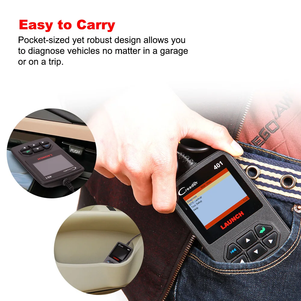Launch X431 Creader 401 OBD OBD2 сканер автомобильный диагностический инструмент для