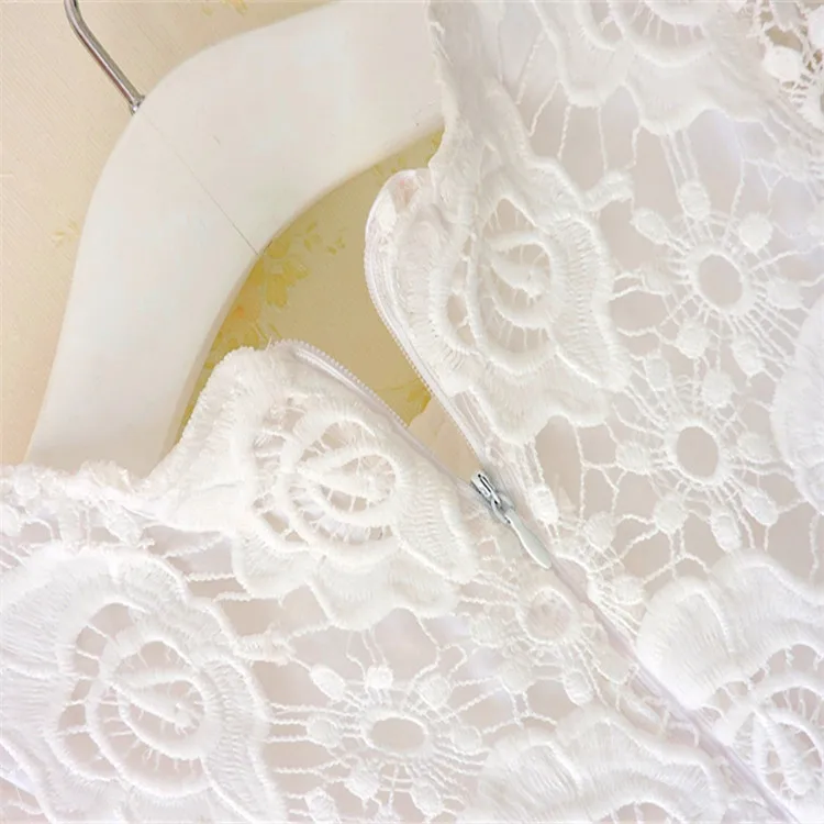 Lace baby Girls dress sleeve summer Hollow princess tutu dresses clothing 5CH511DS-38 [Eleven Story] | Детская одежда и обувь