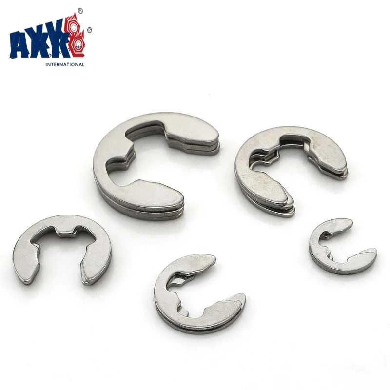 AXK 100 шт. DIN6799 304 нержавеющая сталь M1.5/M2/M2.5/M3/M4/M5/M6/M7 соединительное кольцо стопорное