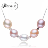 100 natural freshwater pearl pendant women925 sterling silver pendant with pearl jewelry romantic birthday gift top quality