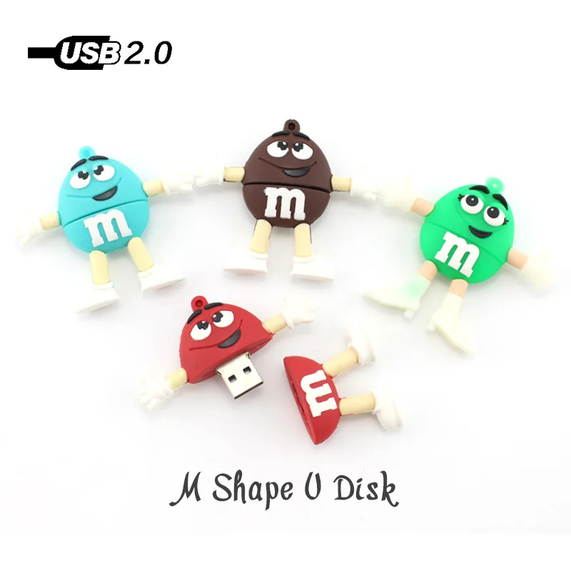 Флеш накопитель с мультипликационным принтом M Man shape Hot Usb флеш 128 МБ 4 ГБ 8 16 32 64