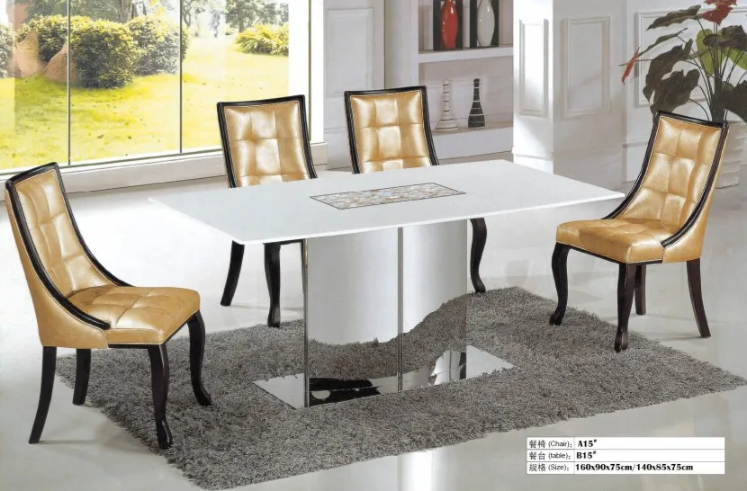 Обеденный стол и 4 стула из мрамора высокого качества 0446 A15|marble dining table|dining tablemarble |
