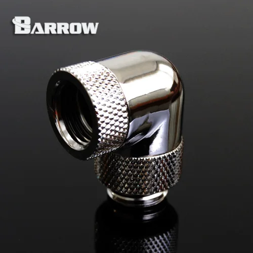 Курган черный серебристый цвет G1/4''thread 90 градусов двумя поворотными фитинг