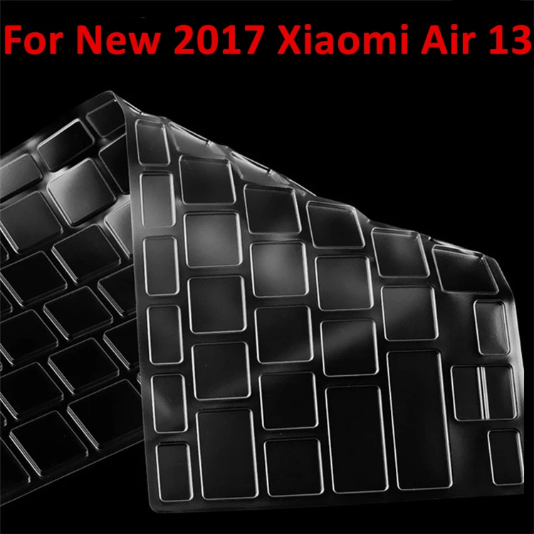 Прозрачный ТПУ силиконовый чехол для клавиатуры для Xiaomi mi ноутбук Pro 15,6 стикер испанской раскладки клавиатуры ноутбука кожи для Xiao mi Air 12,5 13,3 - Цвет: New Clear 13 inch