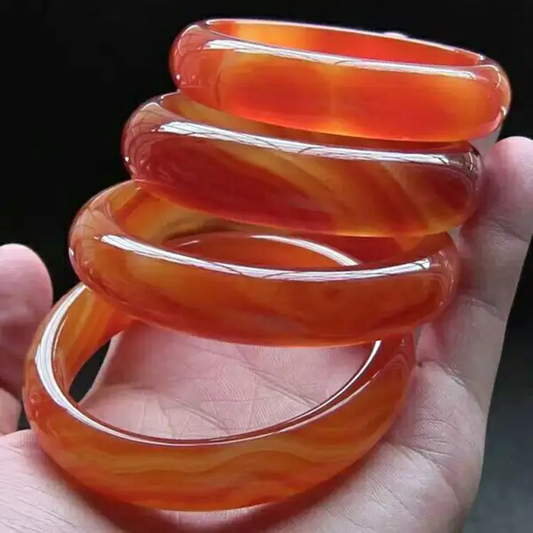Бразилия натуральный красный агат Халцедон Браслет намотка|accessories bangles|accessories