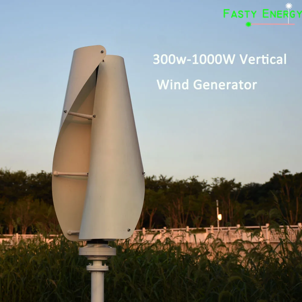 

Vertical Vind Turbine Generator 400w 600w 1kw 12v 24v 48v Permanent Magnet Menerator Three Phase Vertical Axis Windmill