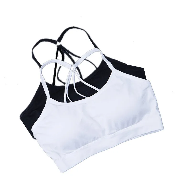 2019 женский спортивный бюстгальтер топ черный белый для бега йоги тренажерного