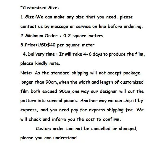 Размер под заказ оконные пленки стеклянная наклейка дверная s домашняя