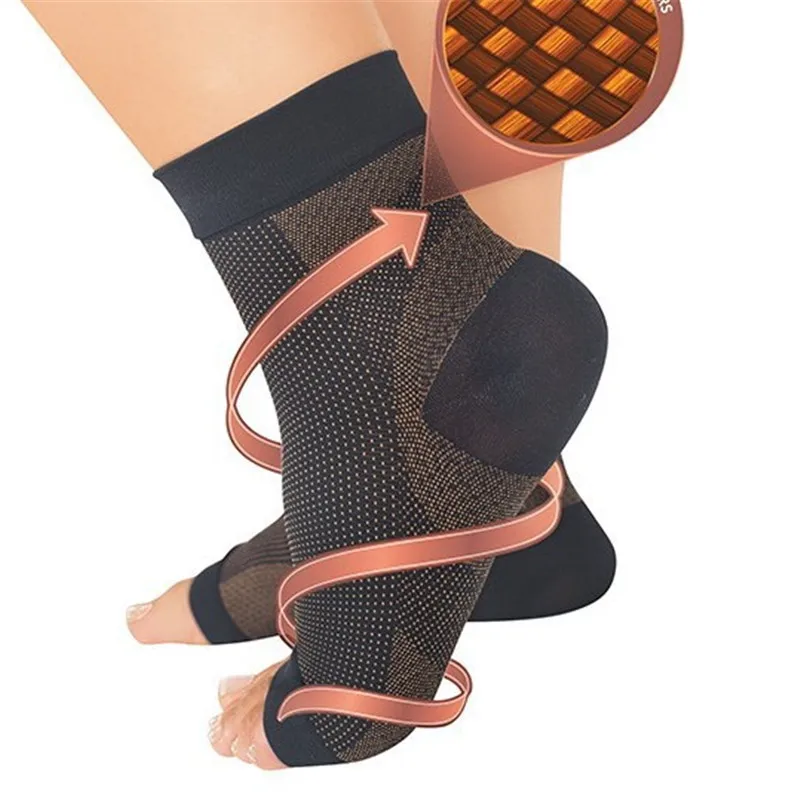 Foot angel анти усталость компрессионный рукав на ногу лодыжки Поддержка бег цикл баскетбол спортивные носки для занятий на открытом воздухе мужчины лодыжки брекета носок