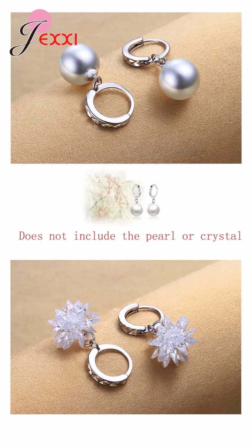 

Wholesale Price 10 Pair Hoop Earring Findings Silver for Earrings Jewelry Making DIY Components Fast Shipping 2 Style