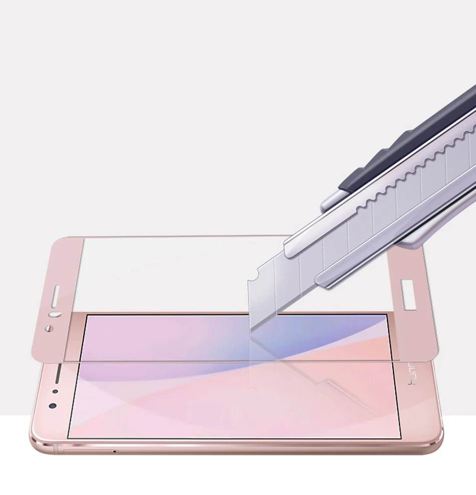 rose gold NFH 3D Премиум Закаленное стекло для huawei Honor 8 Защитная пленка для экрана чехол для Honor 8 стеклянная пленка полное покрытие стекло - Цвет: rose gold