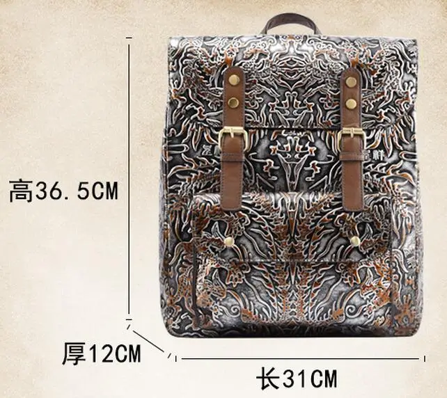 Aetoo рука тереть кожаный рюкзак повседневная обувь для мужчин и женщин первый слой