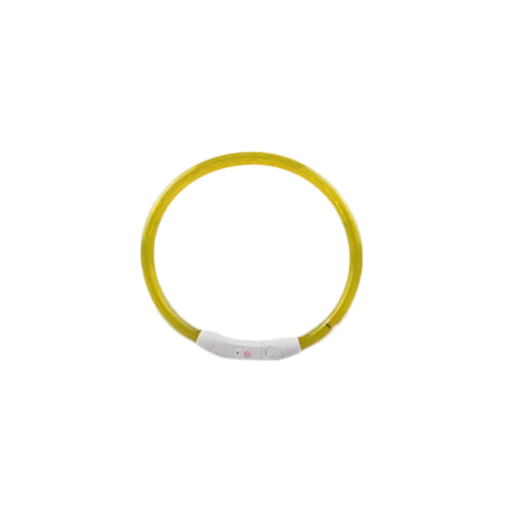 Pet Shop Dog Accessorios Rechargeable USB Collar Waterproof LED Flashing Light Band Safety modern light collier chien@22 |