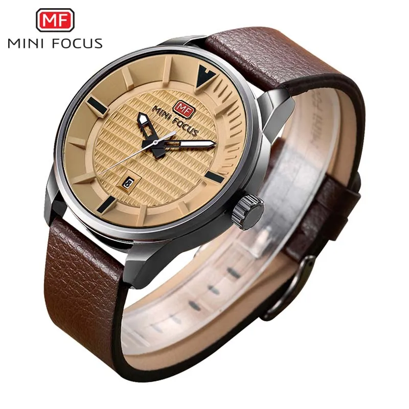 

MINI FOCUS New Top Men Watches Fashion Brand Calendar Quartz Wrist Watch Hodinky Male Clock Montre Homme Relogio Masculino