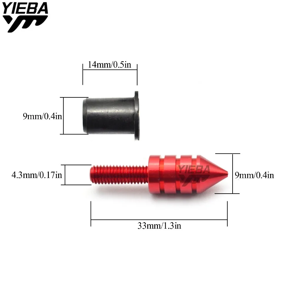 10 шт. болт для лобового стекла мотоцикла YAMAHA XJR400 XJR1200 XJR1300 XJ600 XJ6 MT07 MT09 z750 z800 z1000 NINJA 250