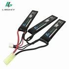 Сверхпрочный высокоскоростной разряд Limskey AKKU RC Lipo аккумулятор 11,1 В 1400 мАч 25C-60C мини-страйкбольный пистолет Модель Tamiya коннектор
