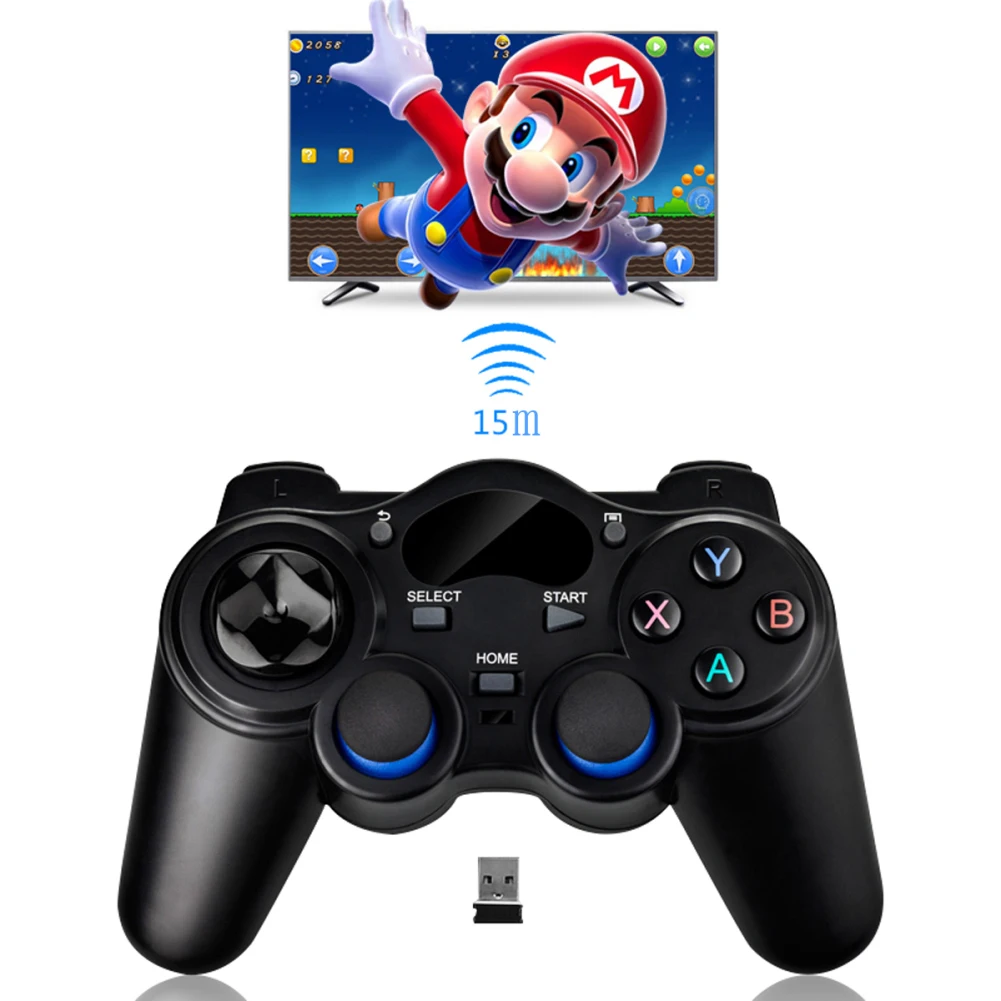 Беспроводной геймпад Многофункциональный RF 2,4G джойстик для Android tv Box Tablet PC консоль игровой контроллер компьютерный игровой контроллер