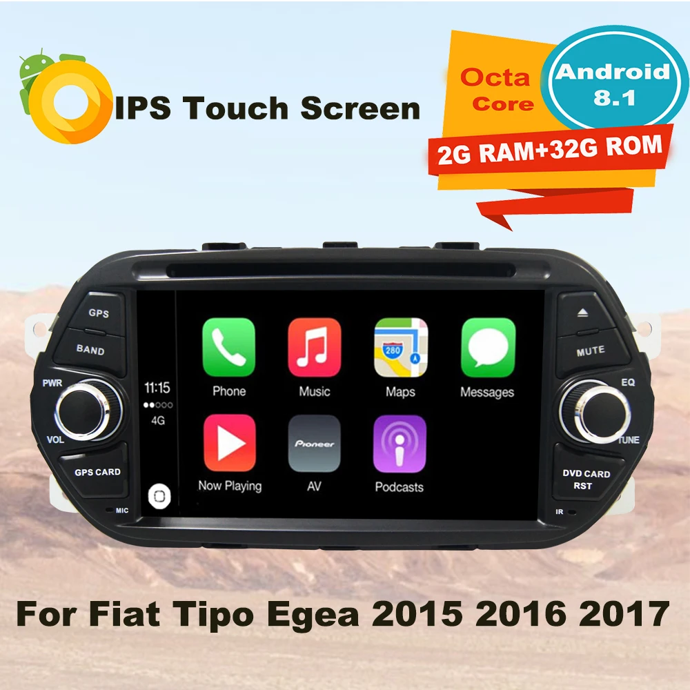 Поддержка Apple Carplay Android8.1 автомобильный Радио DVD GPS мультимедийный плеер для Fiat Tipo