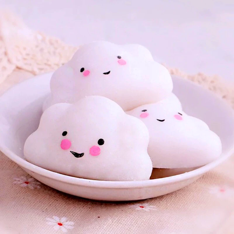 1 шт. Новый Kawaii Мини маленькое облако мягкий Сжимать Пресс медленно растет хлеб