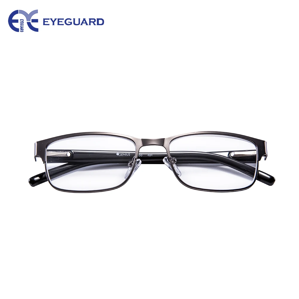 Очки для чтения EYEGUARD металлические роскошные высококачественные прямоугольные