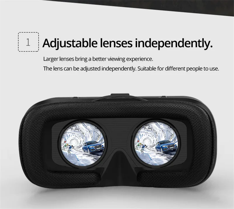 Shinecon 6,0 шлем VR Очки виртуальной реальности 3 D 3d очки гарнитура шлем для смартфонов смартфон Google картон стерео